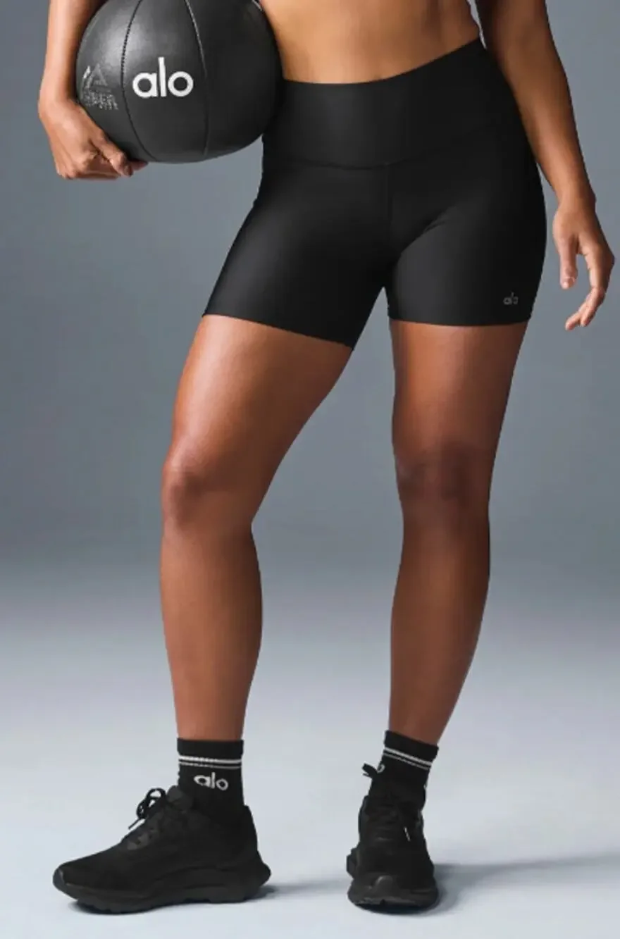 Alo Yoga Shorts Womens Small Airlift Energy Short Black Yoga Pilates Comfy